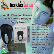 Pretty Love Bertram Anillo Vibrador Este anillo está fabricado con silicona